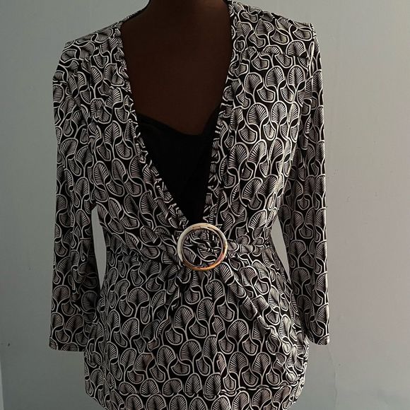 Notations Blouse Size L made in USA - Picture 1 of 7